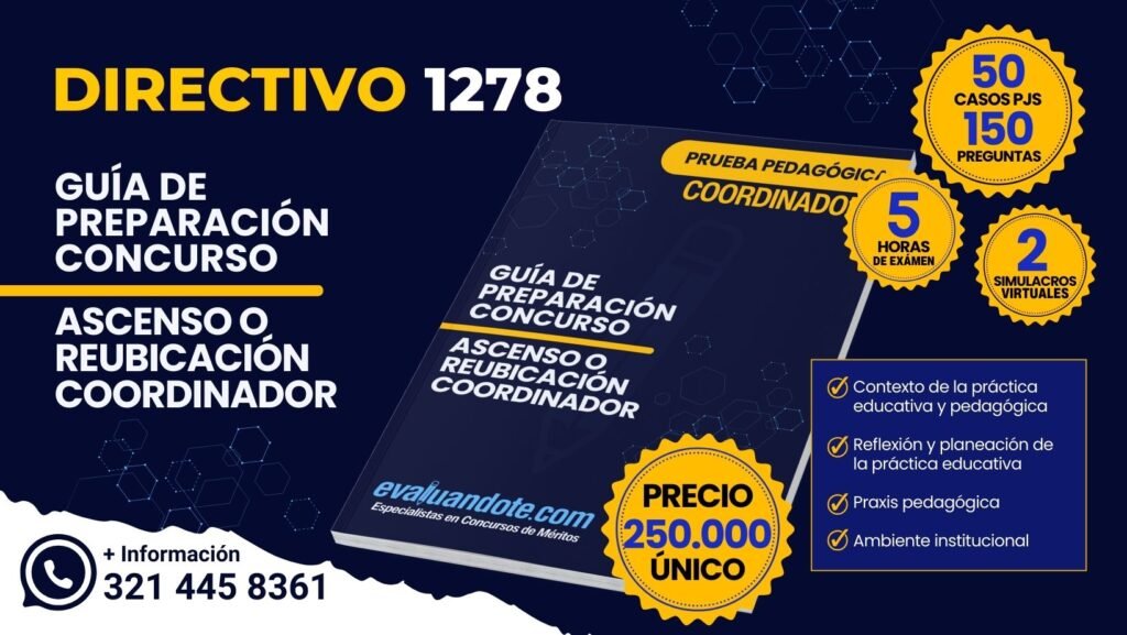 Gu A Para Concurso De Ascenso O Reubicaci N De Directivos Docentes