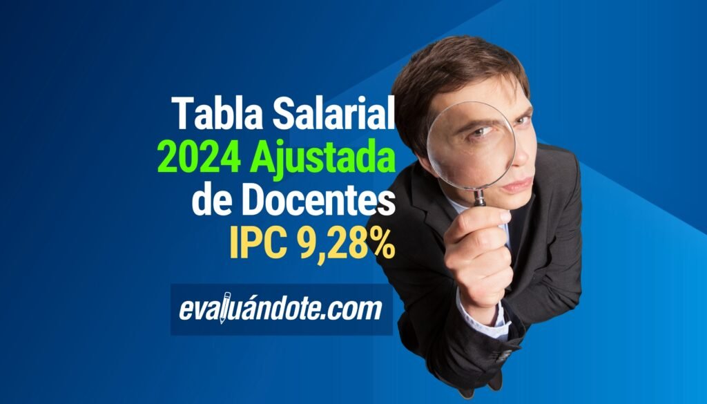 Actualización Tabla Salarial Docente 2024